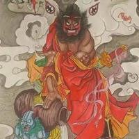 钟馗像画像 画海报镇宅风水画避邪驱魔保平安钟魁挂画