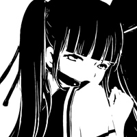 纯黑白的动漫风格 (9)