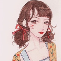 简单大方的水彩手绘女头 (2)