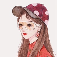 简单大方的水彩手绘女头 (4)