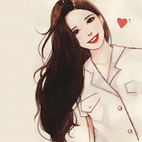 简单大方的水彩手绘女头 (7)