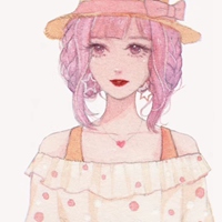 简单大方的水彩手绘女头 (11)