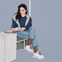 韩国插画师시현笔下的女生头像 (11)