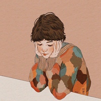 韩国插画师시현笔下的女生头像 (12)