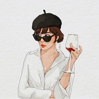 韩国插画师시현笔下的女生头像 (15)