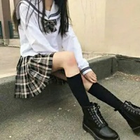 真人头像女学生 女学生穿校服不露脸的真人系列头像 (12)