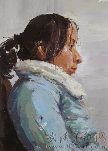 水粉色彩女生头像 (9)