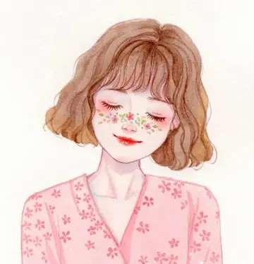 水彩女生头像