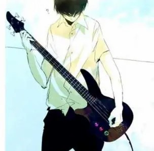 拿着吉他的女生头像 (9)