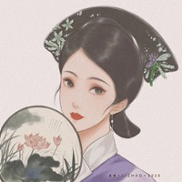 清新唯美国风古装俊秀女生头像插画 (2)