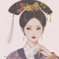 清新唯美国风古装俊秀女生头像插画 (3)