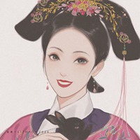 清新唯美国风古装俊秀女生头像插画 (5)