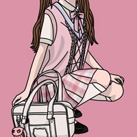 简单卡通JK制服少女头像15张 (5)