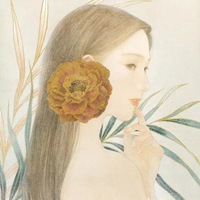 精致淡雅画风美女头像插画 (1)