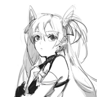 线稿头像二次元 二次元动漫线稿头像女 (23)