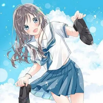 小清新学生女生头像 (13)