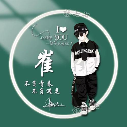 微信头像制作姓氏签名定制情侣卡通财运头像设计自己名字做头像