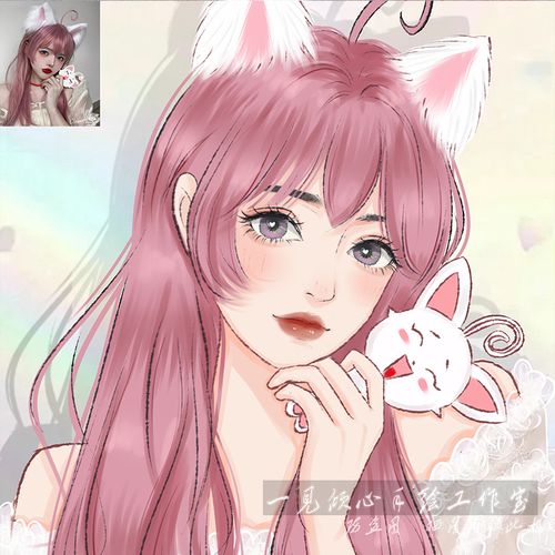 2022新款 微信头像手绘头像定制水彩情侣手绘头像定制真人照片画头像