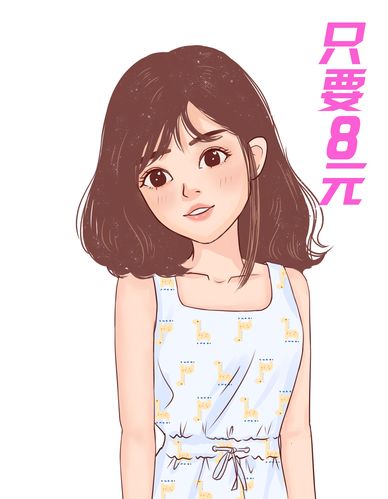 手绘头像定制设计卡通原创照片转漫画可可风动漫画q版微信头像