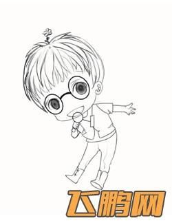 正能量四格简笔画