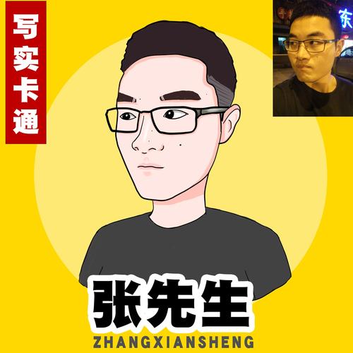 手绘头像卡通画