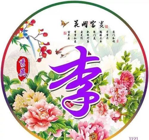 中老年头像大全牡丹花开富贵吉祥的微信姓氏头像