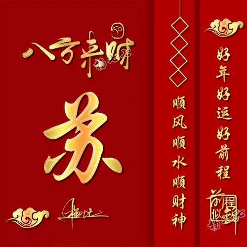 微信头像姓氏头像制作微信图像姓氏头像设计虎年个性签名虎年暴富