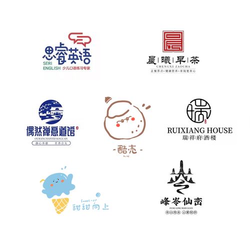 logo设计原创商标公司企业品牌字体卡通图标店铺门头网红微信头像