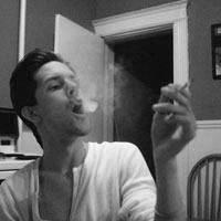 吸烟侧脸卡通头像男点击鼠标右键下载