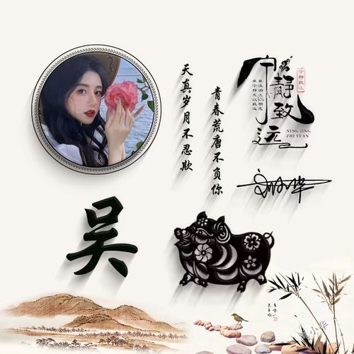 2022新款微信头像用自己照片姓名做头像个性签名生肖头像制作