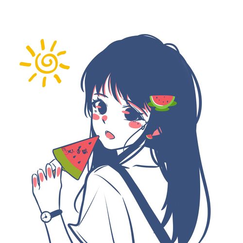 动漫头像插画设计约稿情侣全家福微信真人照片转手绘定制