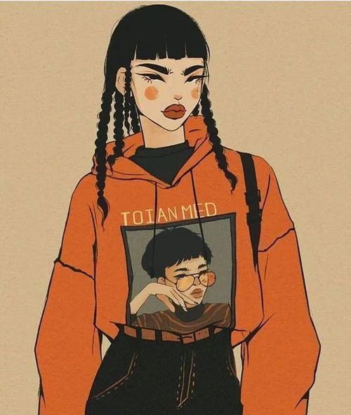 【插画素材】时尚酷女孩,这画风太爱了|插画|手绘|插画师