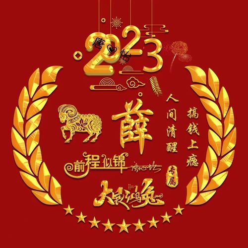 2023新年兔年头像抖音快手微信个性签名专属姓氏红色头像定制设计