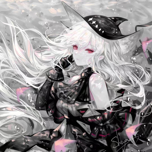 微信头像|哥特式红眼女生动漫头像,好飒啊!