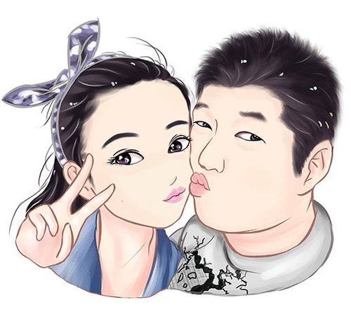 q版头像设计q版人物漫画设计婚庆q版形象设计卡通微信头像转手绘-淘宝