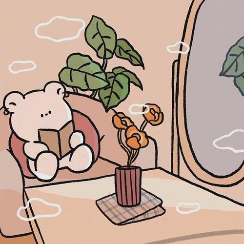 一只熊独自生活的微信可爱头像,个性头像图片-回车桌面
