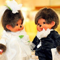 可爱蒙奇奇情侣头像一对两张