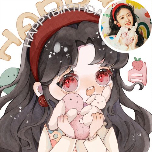 q版软萌风手绘头像定制丘丘真人动漫人像漫画定制情侣微信画约稿