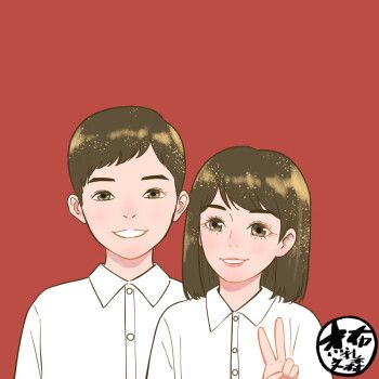 手绘头像定制q版微信真人照片动漫卡通漫画人物设计情侣情头画画 可可
