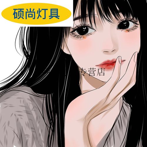 木子欣欣手绘头像真人照片人像微信情侣画像约稿礼物q版头像 墨瞳风 