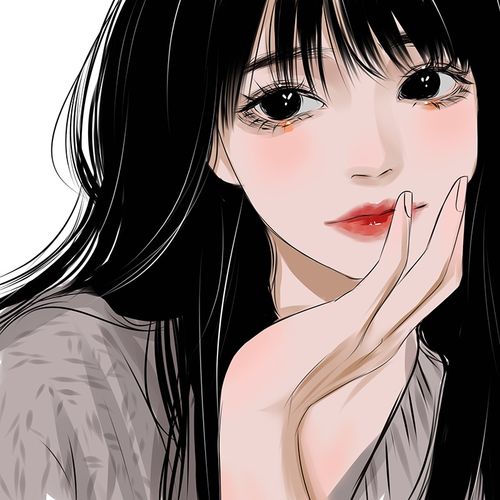 印芳 手绘头像设计真人照片转漫画人物动漫画画q版微信卡通头像定 墨