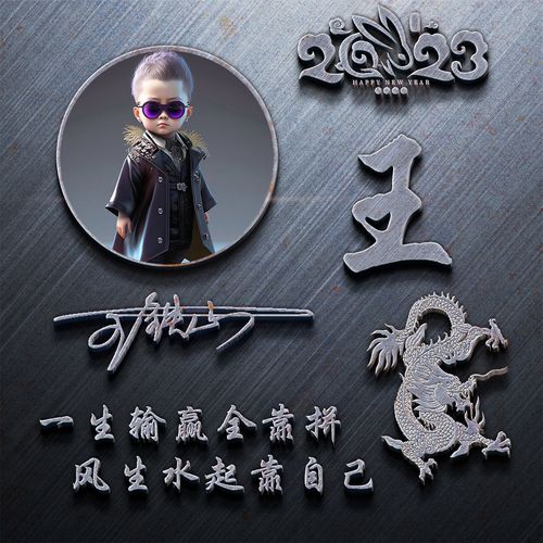 姓氏头像/微信头像定制制作/抖音快手小红书直播间同款谐音梗头像