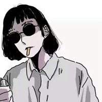 又丧又酷的黑白系头像 动漫黑白丧酷头像图片 (17)