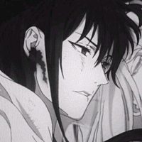 又丧又酷的黑白系头像 动漫黑白丧酷头像图片 (18)