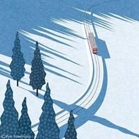 简约的小清新插画风景 (12)