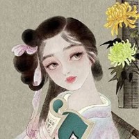 唯美精致古色古香国漫风美女头像插画 (3)