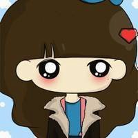 美女卡通微信头像红色 (16)