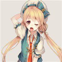 美女卡通微信头像红色 (18)