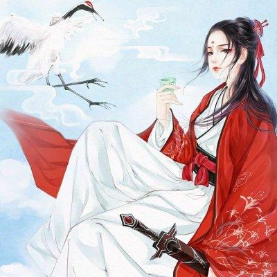 古风侧脸头像女 - 搞笑男生头像!