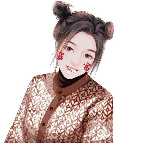 手绘头像|高冷女生头像|微信头像